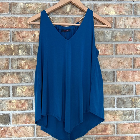 First Love Blue Tank Top - Picture 1 of 8